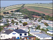 A holiday village in Devon